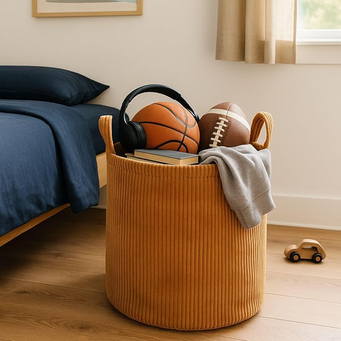 PUTSKA Blanket Basket – Round Storage - Image 8
