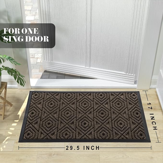 Yimobra Door Mat, Outdoor Indoor Entrance Welcome Mat, Heavy Entry Front Door - Image 2