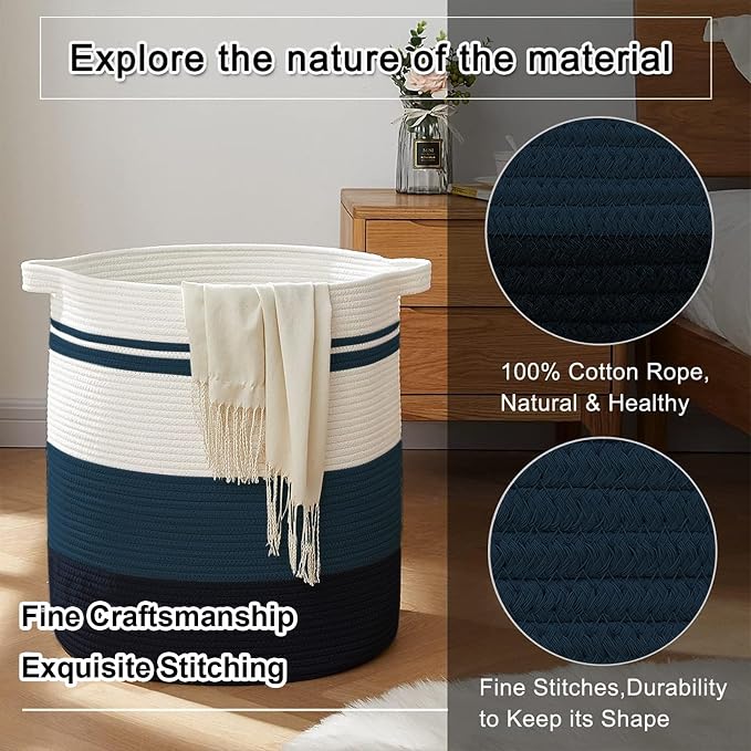 OIAHOMY 80L Laundry Baskets Hamper - Image 3