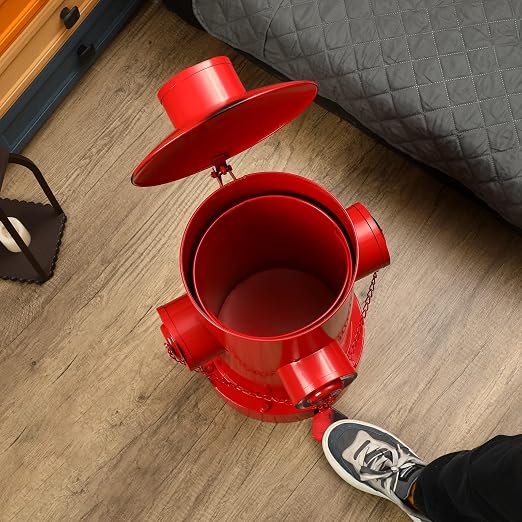 Hoolerry Fire Hydrant Trash Can Retro Creative Garbage Can - Image 5
