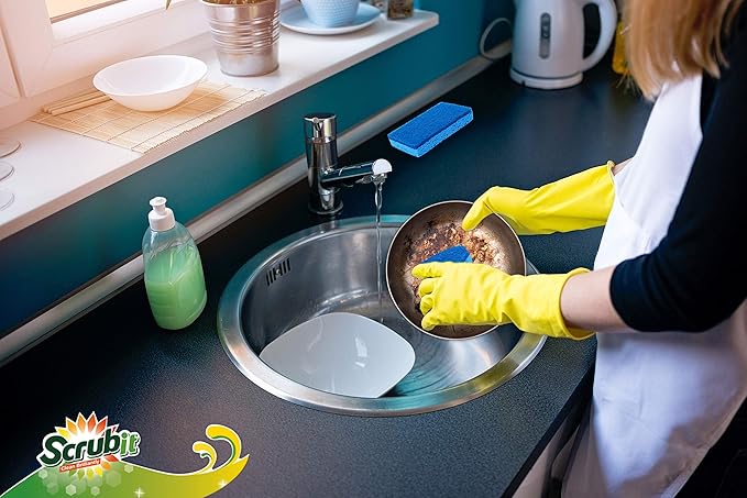 Scrubit Non-Scratch Cleaning Scrub Sponges- Scrubbing Dish Sponge Ideal - Image 7