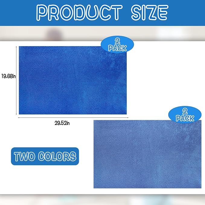 4 Pack Extra Large Microfiber Cleaning Cloths 20"x30", Lint-Free Reusable Towels - Image 2