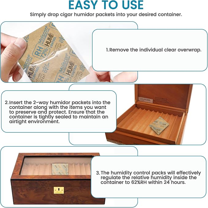 72% Two-Way Humidity Control Packs- 8 Gram Moisture Absorbers - Image 4