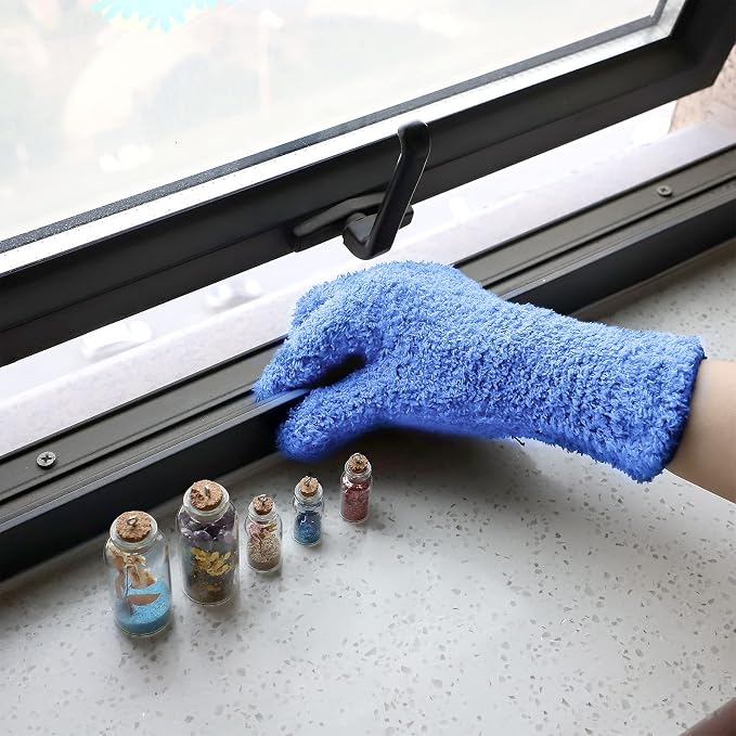 Patelai Microfiber Gloves for Plants Dusting Cleaning Glove Mittens - Image 3