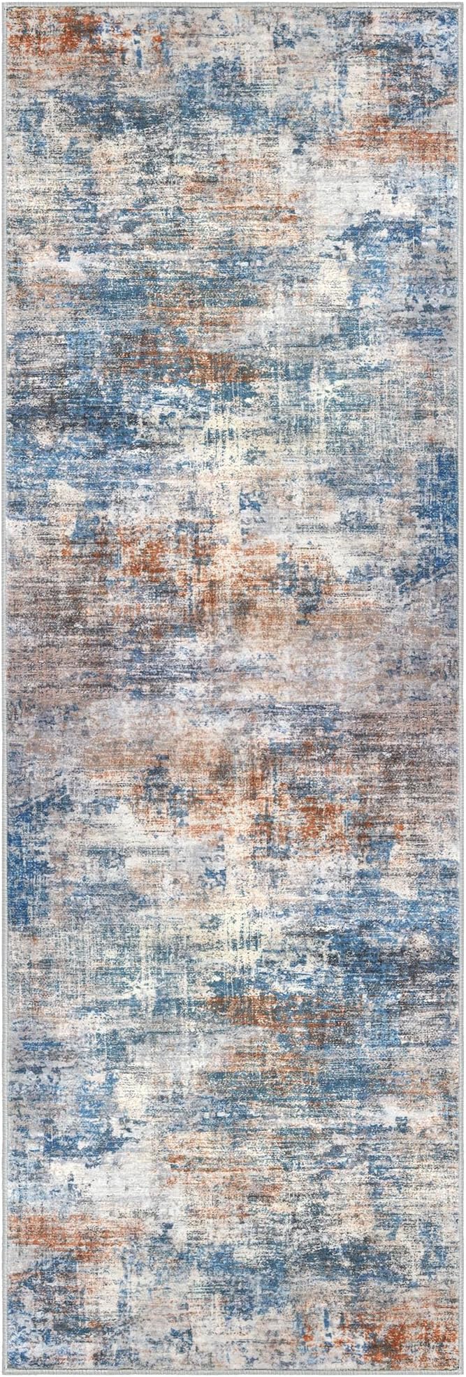 IOHOUZE Abstract Runner Rug 3x8 Ft Washable Runners - Image 9