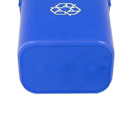 Amazon Basics Trash Can, Rectangular Commercial Office Wastebasket, Recycle Logo - Image 5