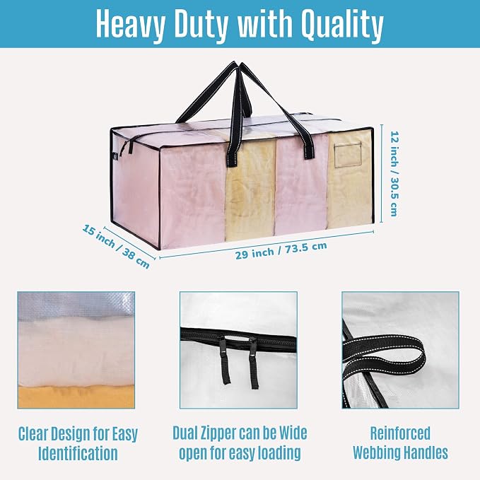 VENO 8 Pack Moving Bags Extra Large Storage Bags - Image 3