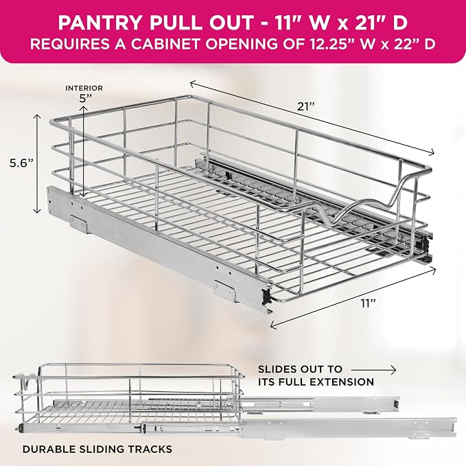 HOLDN’ STORAGE Heavy-Duty Premium Collection Pull Out Cabinet Organizer - Image 3