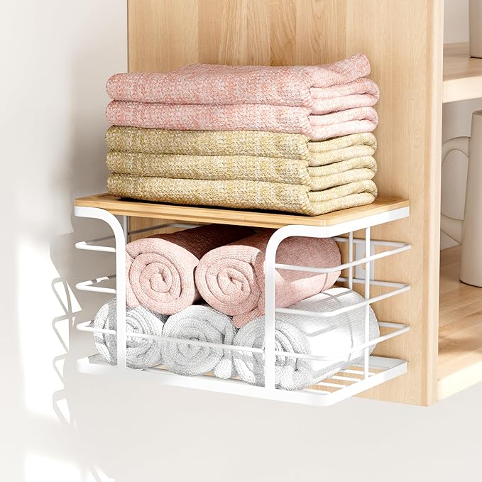 3 Pack Stackable Pantry Organizer, Stainless Steel Trash Bag Holder Dispenser - Image 4