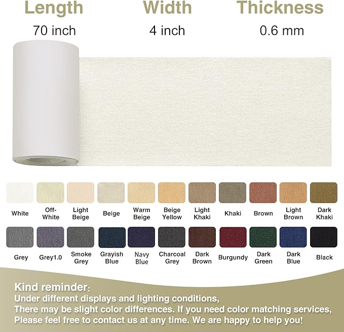Canvas Repair Tape 4×70 Inch Waterproof Self-Adhesive Fabric Repair Patch - Image 4