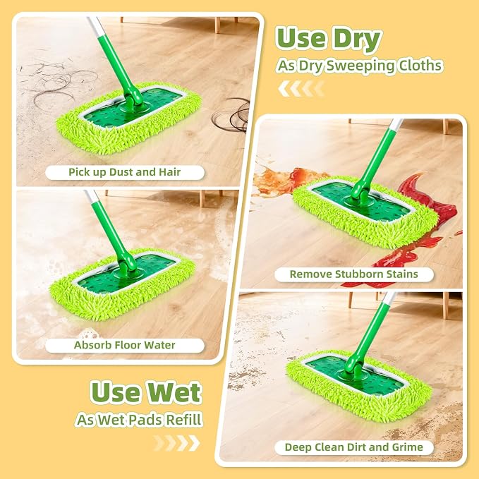 Reusable Microfiber Mop Pads Compatible - Image 5