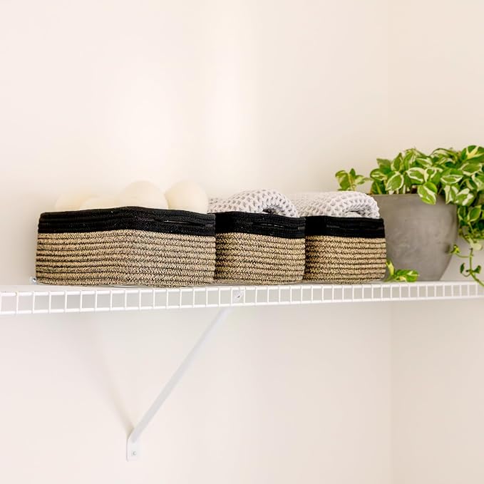 NaturalCozy 11.8"x8"x4.5” Rectangle Storage Baskets - Image 7