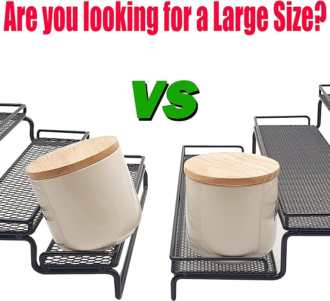 3 Tier Wide Expandable Cabinet Spice Rack Organizer - Image 3