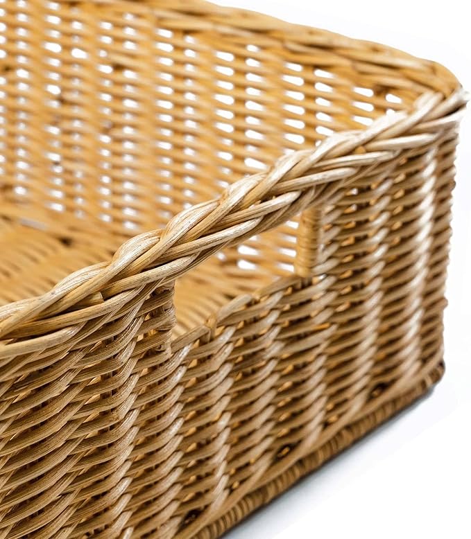 The Basket Lady Under the Bed/Basic Wicker Storage Basket, 22 in L x 16.5 in W - Image 2