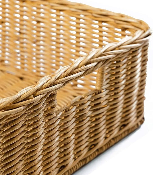 The Basket Lady Under the Bed/Basic Wicker Storage Basket, 22 in L x 16.5 in W - Image 2