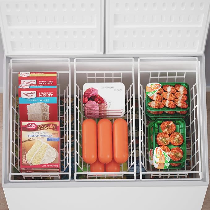 SANNO Chest Freezer Baskets, Deep Freezer Organizer Bins Sturdy Metal Wire - Image 4