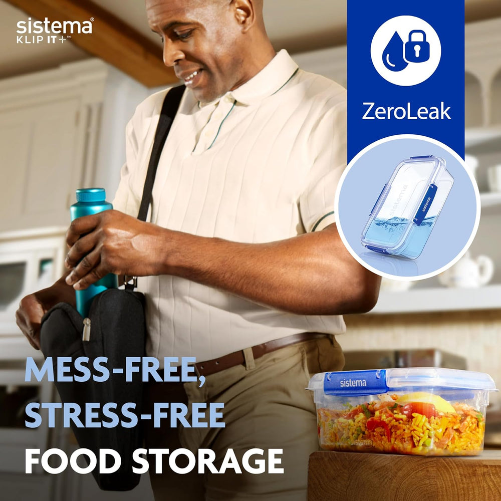 Sistema KLIP IT+ 3.35L Rectangle Food Storage Containers (3-Pack), Stackable ...