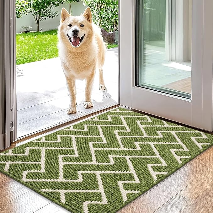 hicorfe Indoor Doormat, Front Back Door Mat TPR Backing Non Slip Mats 20"x31.5" by Hicorfe