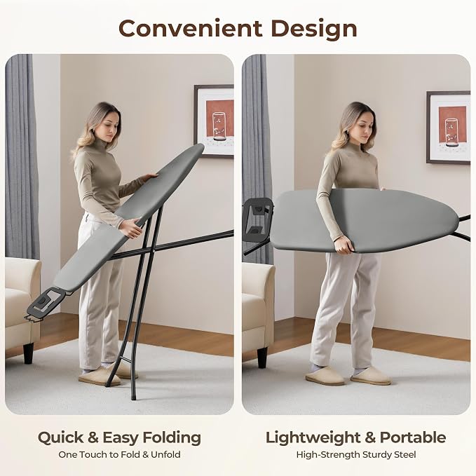 Yaheetech Foldable Ironing Board, Heavy Duty Iron Board - Image 6