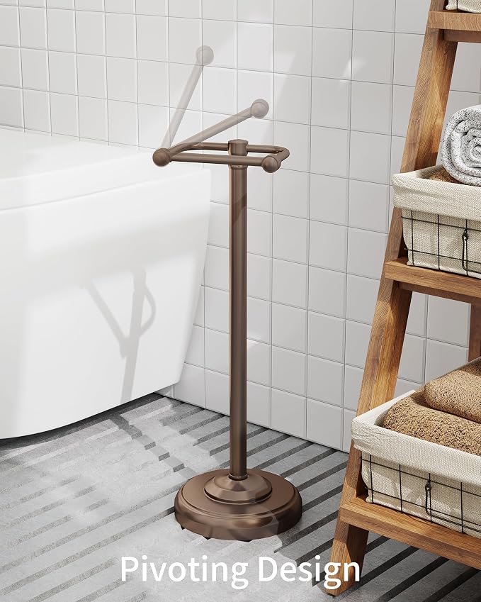 Toilet Paper Holder Stand, Bronze Toilet Paper Holder Free Standing, Post - Image 2
