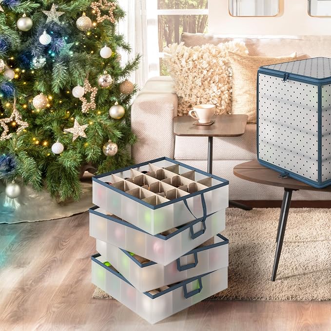 Hearth & Harbor Christmas Ornament Storage Box - Image 7