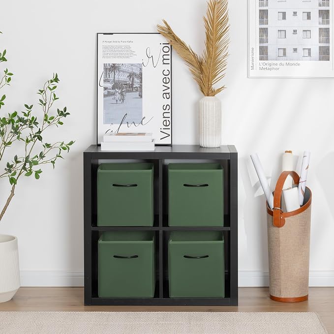 StorageWorks Green Storage Cubes, 11 Inch Cube Storage Bins - Image 4