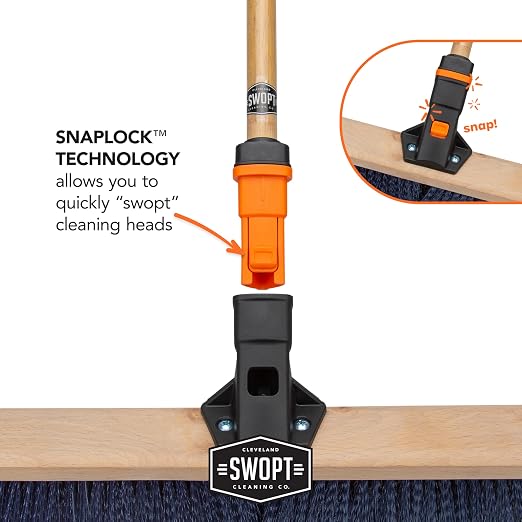 SWOPT 24” Premium Multi-Surface Push Broom Head — Indoor and Outdoor Push Broom - Image 10