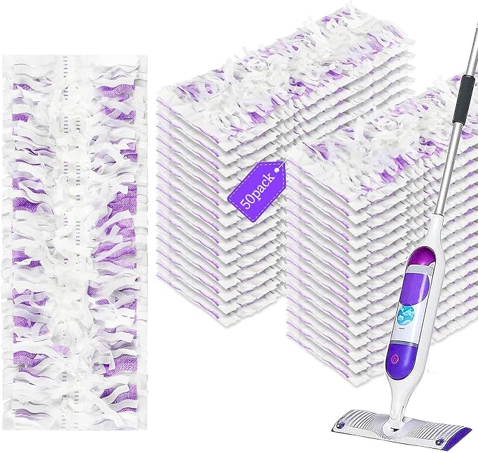 50 Pack Power Mop Refills Pads for Swiffer, Disposable Power Mop Refills for by KoDaWee