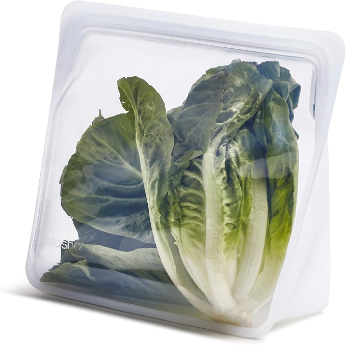 Stasher Premium Silicone Reusable Food Storage Stand-Up Bag Mega, Sous Vide by Stasher