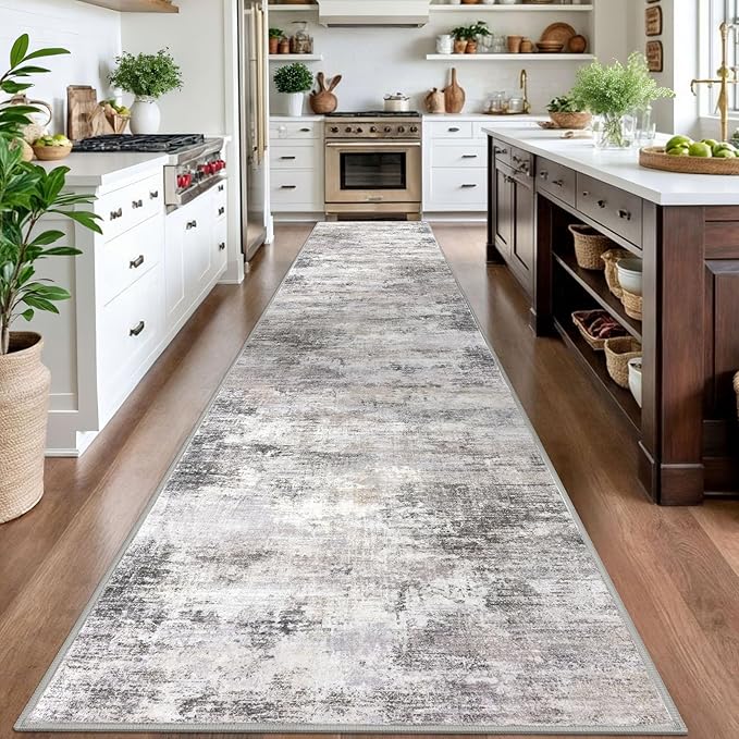 IOHOUZE Abstract Runner Rug 3x16 Ft Washable Runners - Image 2