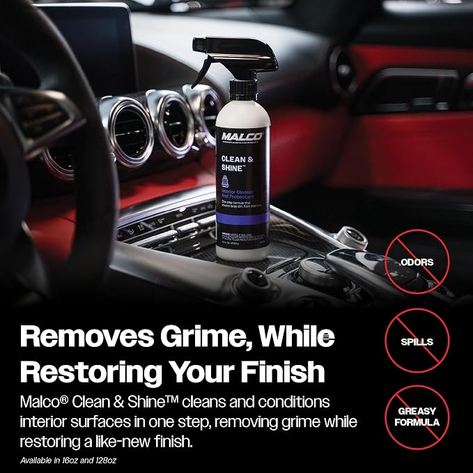 Malco Clean & Shine Interior Car Cleaner and Dressing – Restore Leather - Image 6