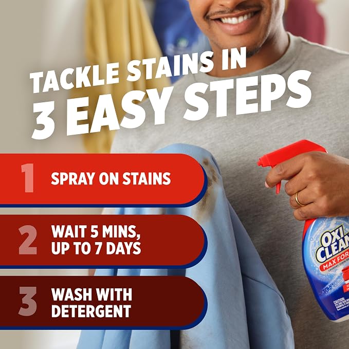 OxiClean Max Force Laundry Stain Remover Spray, Newborn & Baby Essentials - Image 8