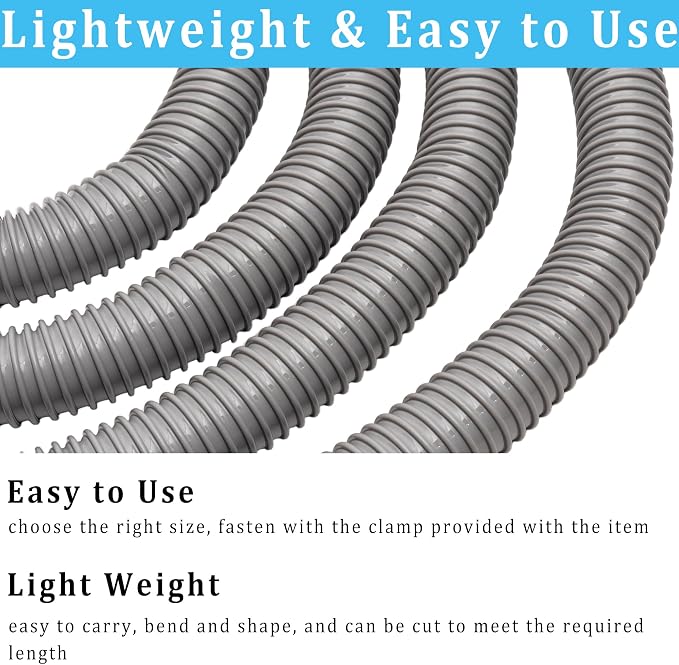 Dust Collection Hose 2 in × 10 ft Heavy Duty Flexible PVC Reinforced Thicken - Image 4