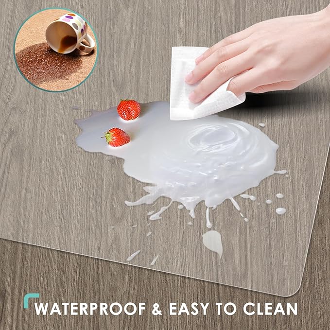 Vicwe Office Chair Mat for Hard Floor, Easy Glide for Chairs - Image 3