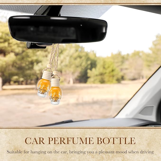 BBTO 50 Pcs Hanging Car Air Freshener Car Diffuser Bottles Empty Glass Perfume - Image 5