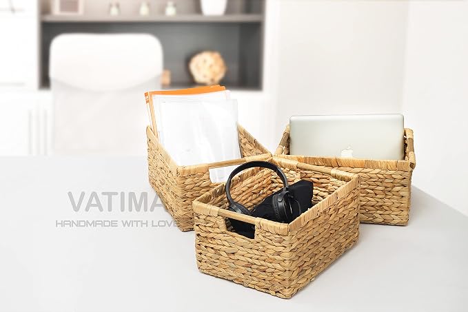 VATIMA Large Rectangular Wicker Basket - Image 8