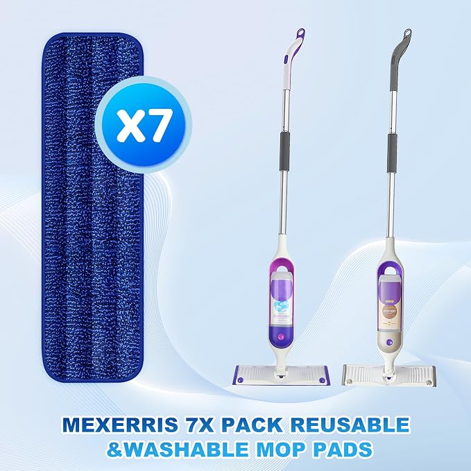 7 Count Reusable Microfiber Mop Pads - Image 2