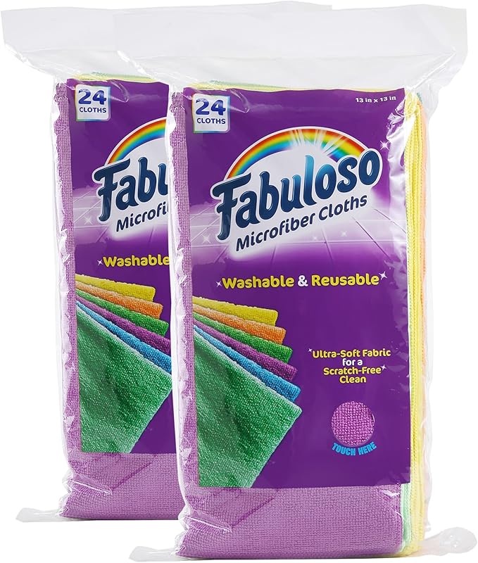 Fabuloso Microfiber Cleaning Cloths, Rainbow by Colgate-PalmoliveCommercial