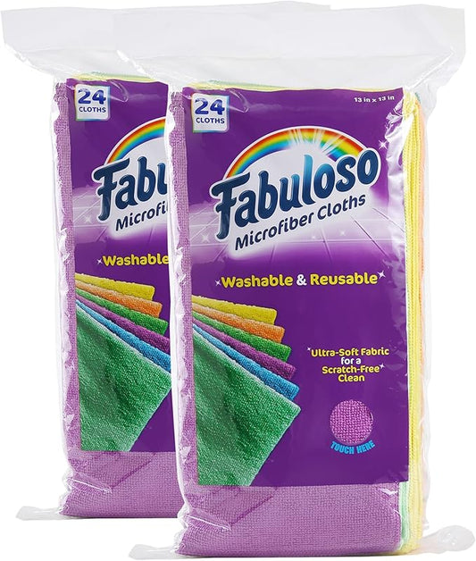 Fabuloso Microfiber Cleaning Cloths, Rainbow by Colgate-PalmoliveCommercial