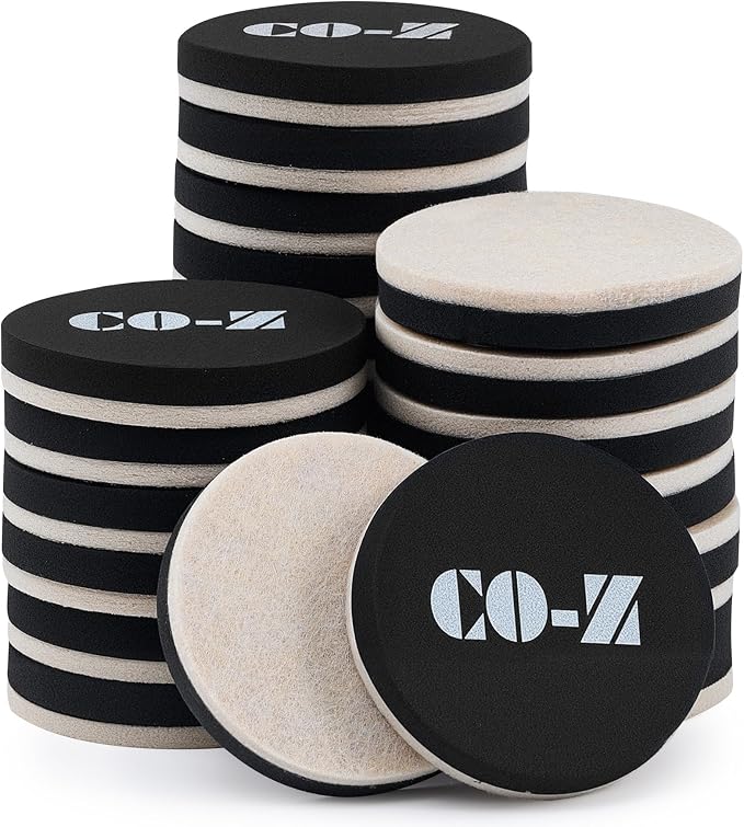 CO-Z 24pcs Felt Furniture Sliders by CO-Z