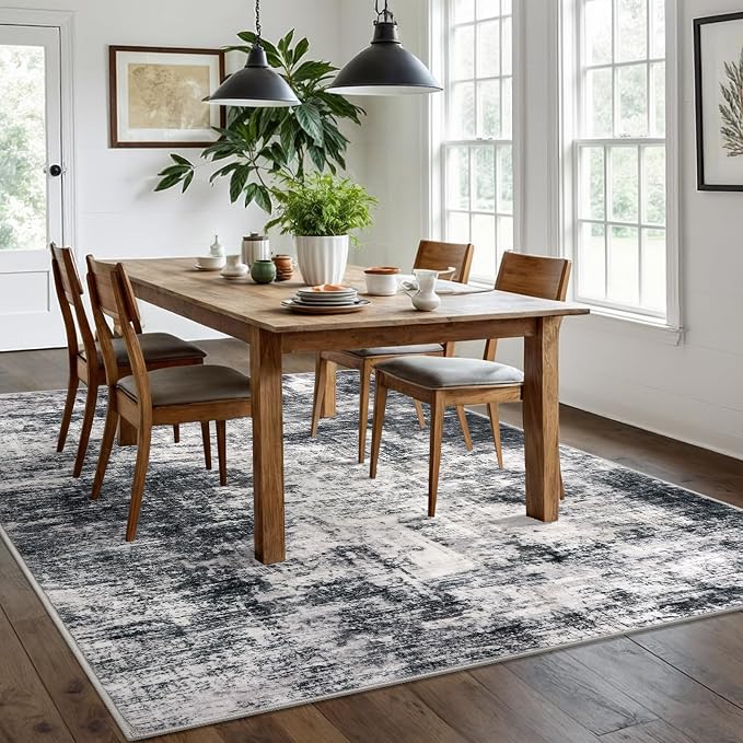 IOHOUZE Modern Abstract Area Rugs 6x9 Ft Washable Rugs - Image 2
