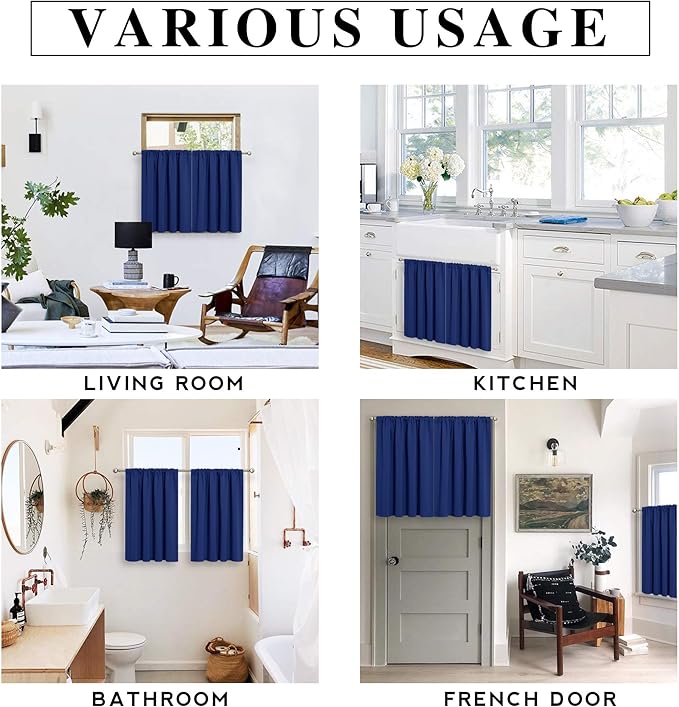 RYB HOME Kitchen Curtains 36 inch Long - Image 7
