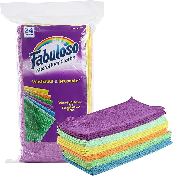 Fabuloso Microfiber Cleaning Cloths, Rainbow by Colgate-PalmoliveCommercial