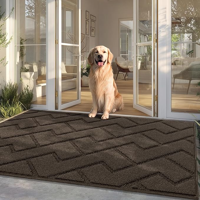 hicorfe Front Door Mat Outside Entrance, Stain and Fade Resistant, Non Slip by Hicorfe