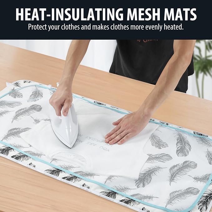 Seiritex Ironing Mat, Portable Ironing Pad 39.4 x 18.9 inch Table Top Iron - Image 2