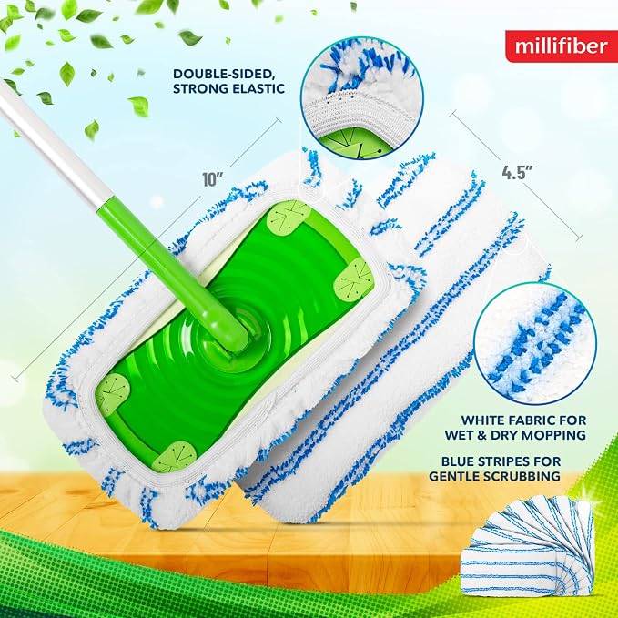 Microfiber Reusable Mop Pads Compatible - Image 3