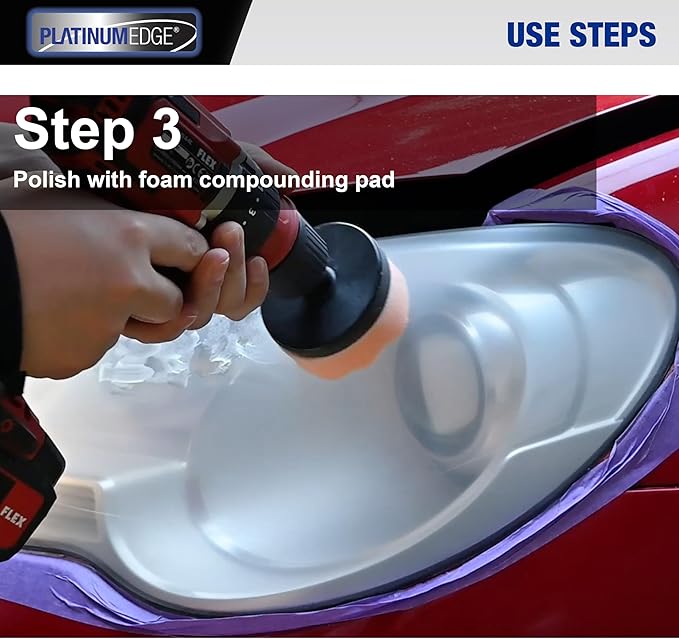 PLATINUMEDGE Car Headlight Restoration Kit, 3 inch Car Headlights Lens - Image 5