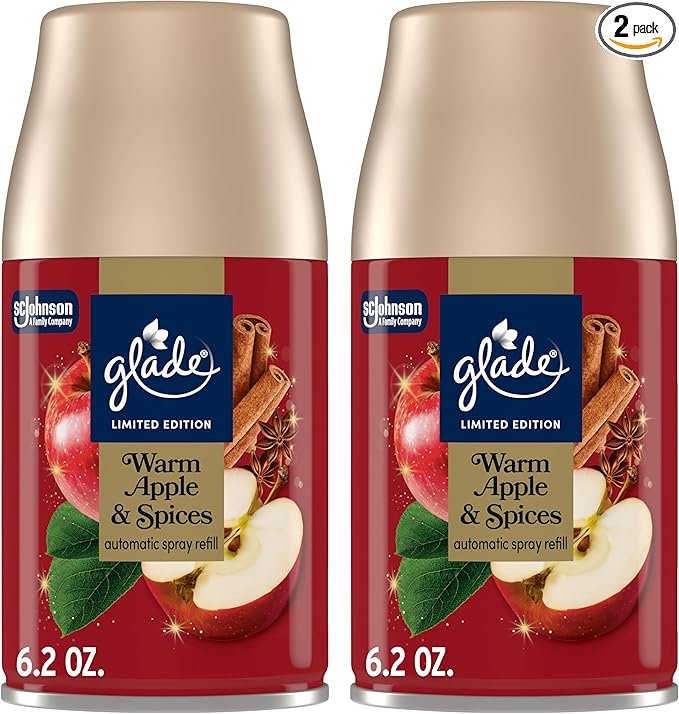 Glade Automatic Spray Refill, Warm Apple & Spices, Scented Air Freshener by Glade