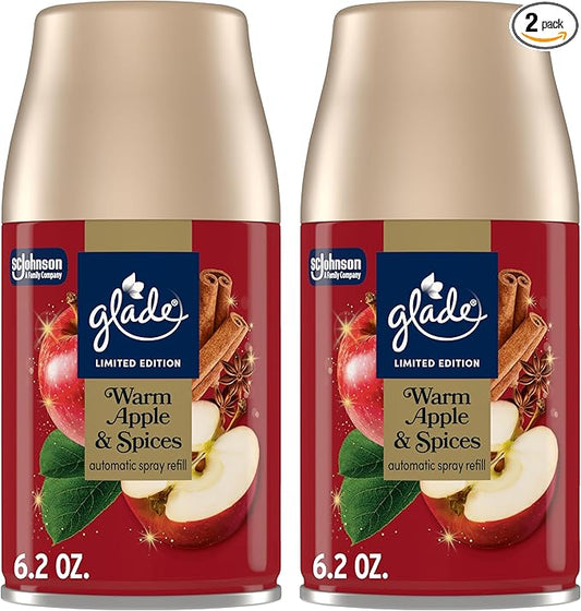 Glade Automatic Spray Refill, Warm Apple & Spices, Scented Air Freshener by Glade