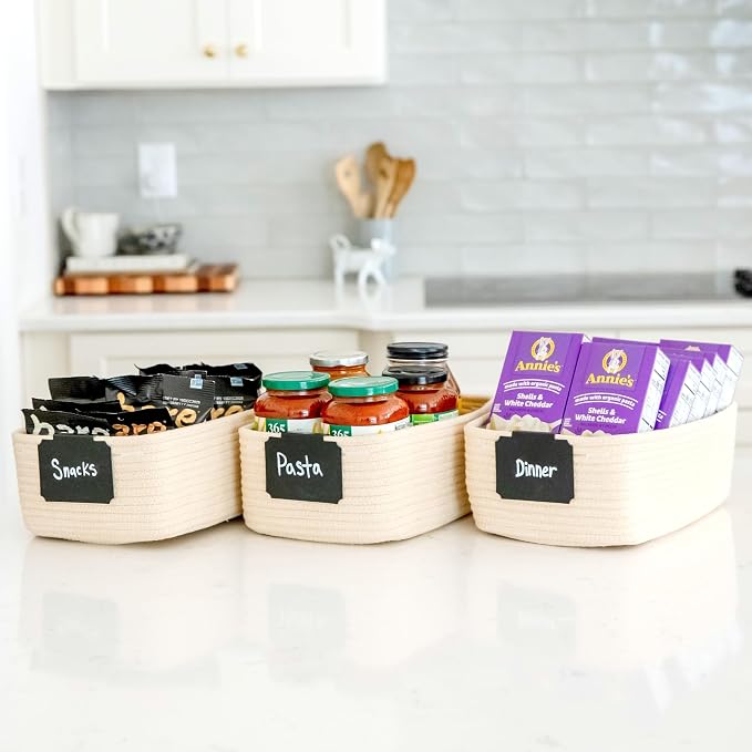 NaturalCozy 11.8"x8"x4.5” Storage Baskets - Image 5